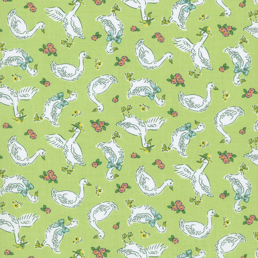Traditional 30's Geese Green