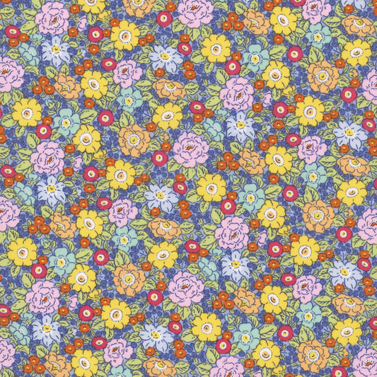 Traditional 30's Floral Blue