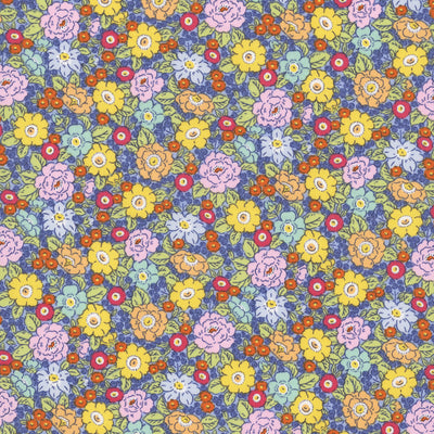 Traditional 30's Floral Blue
