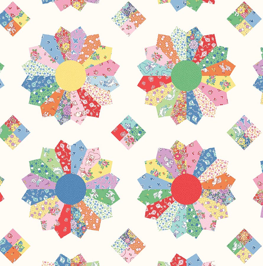 Traditional 30's Cheater Print Multi