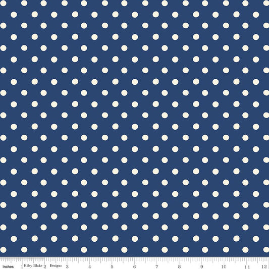 Cath Kidston® Signature Collection Button Spot Navy