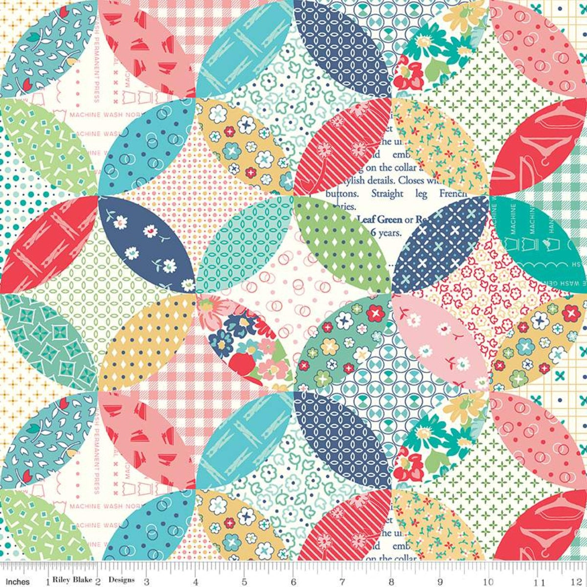 Vintage Happy 2 Quilted Multi | Fat Quarter