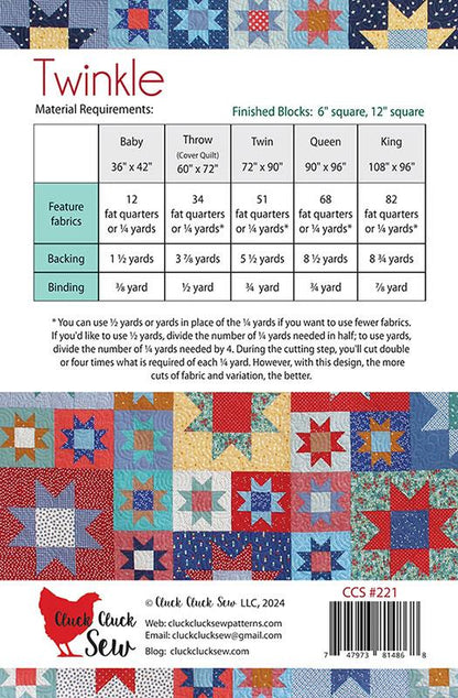 Twinkle Quilt Pattern