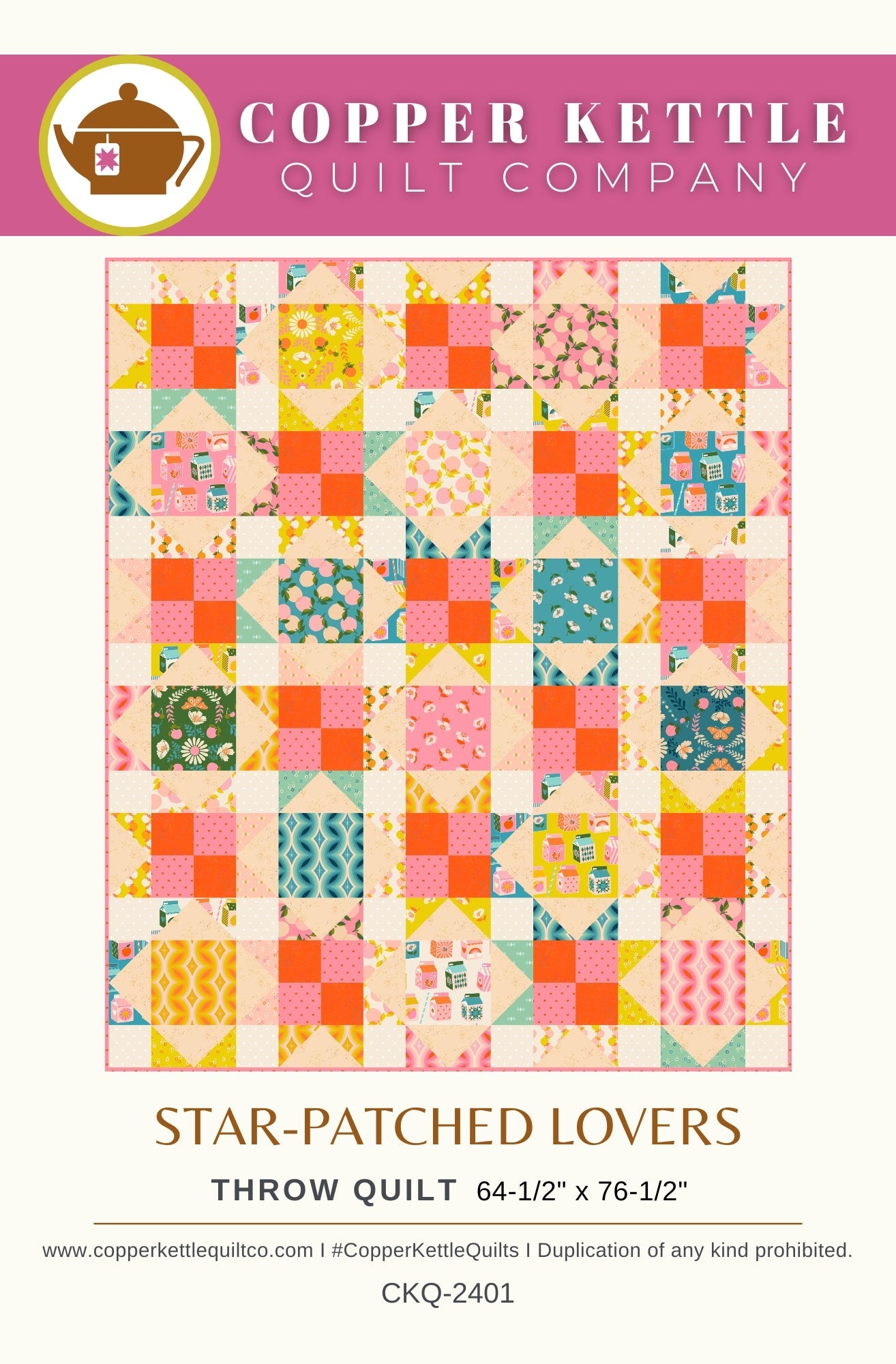 Star-Patched Lovers Quilt Pattern