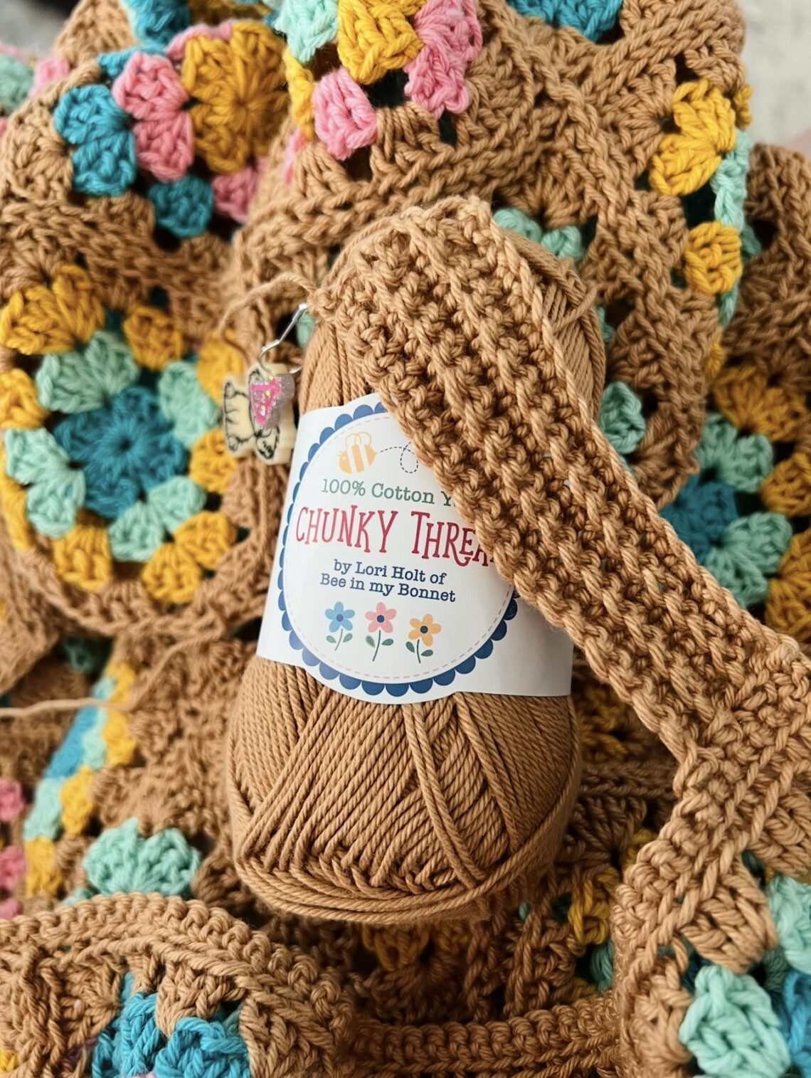 Chunky Thread Collection | Chunky Thread Collection by Lori Holt is a thick, colorful cotton thread made for bold stitching, embroidery, and decorative sewing.