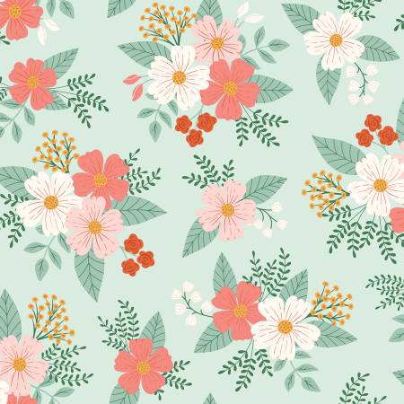 Meadow Moments Floral in Mint