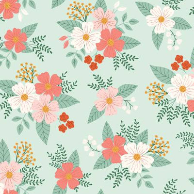 Meadow Moments Floral in Mint