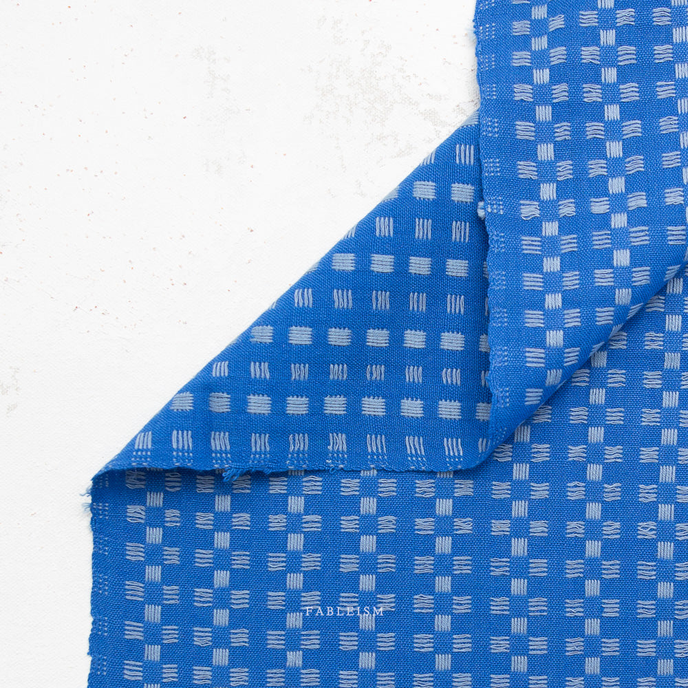 Fine And Dandy Basket Weave in Bright Blue