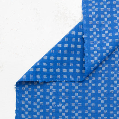 Fine And Dandy Basket Weave in Bright Blue