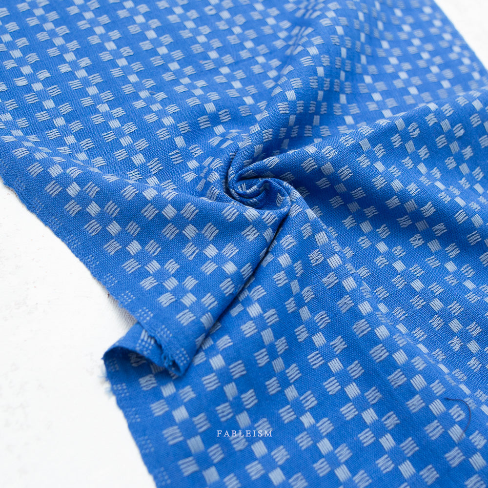 Fine And Dandy Basket Weave in Bright Blue