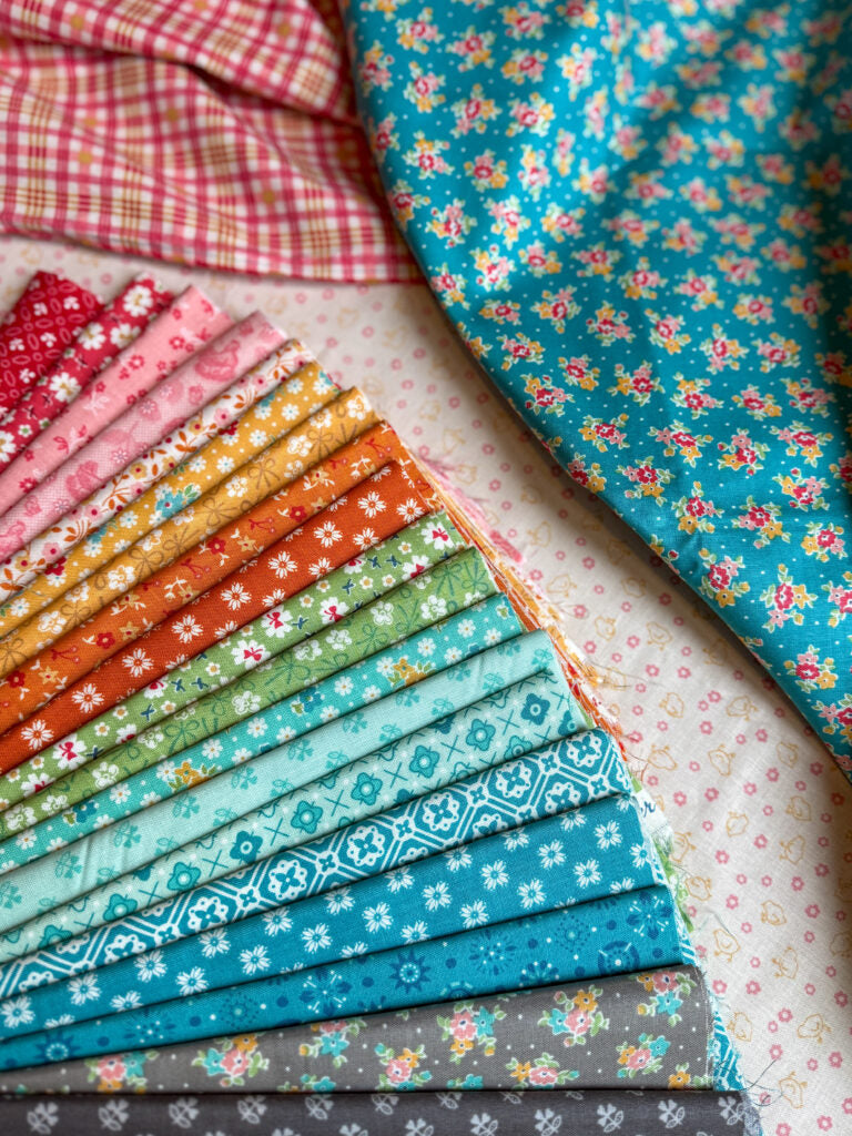 Farmer’s Daughter | A cheerful fabric and craft collection with vintage-inspired prints perfect for quilting and sewing projects.