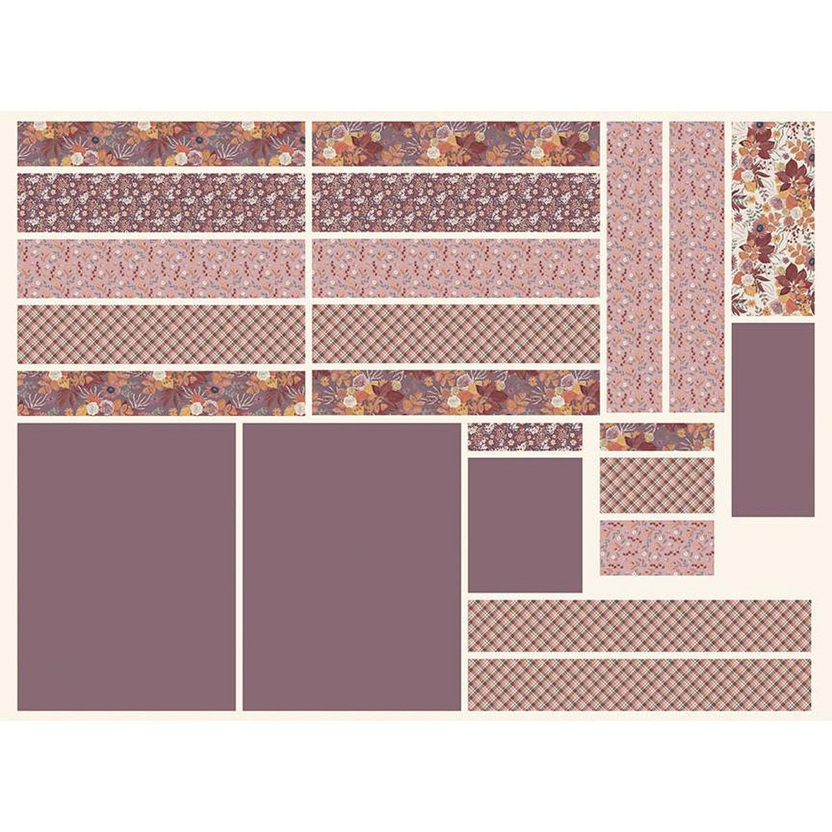 Evening on the Prairie Home Decor Cottage Core Tote Panel Grape