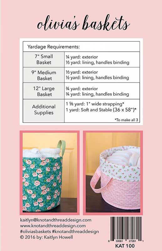 Olivia's Baskets Quilt Pattern