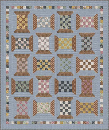 Checkered Spools Quilt Kit