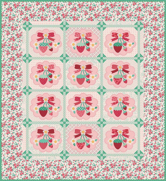 Strawberry Crush Sew Along Quilt Kit