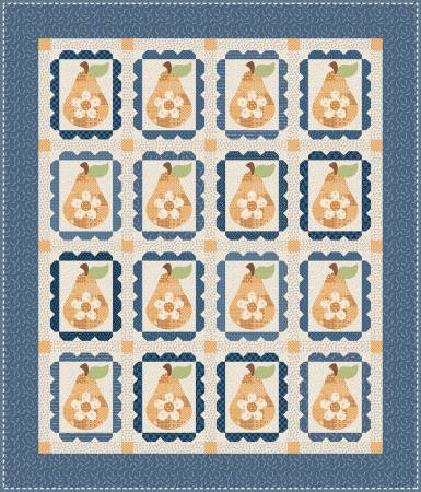 Denim & Daisy Sweet Golden Pears Quilt Kit