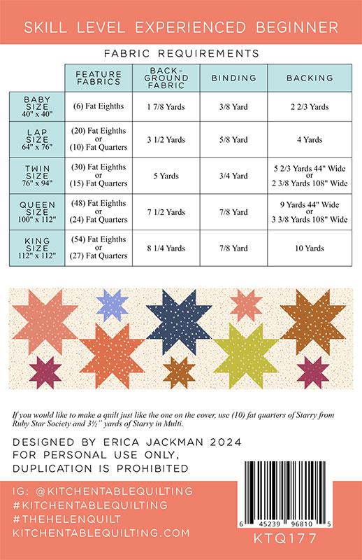 The Helen Quilt Quilt Pattern