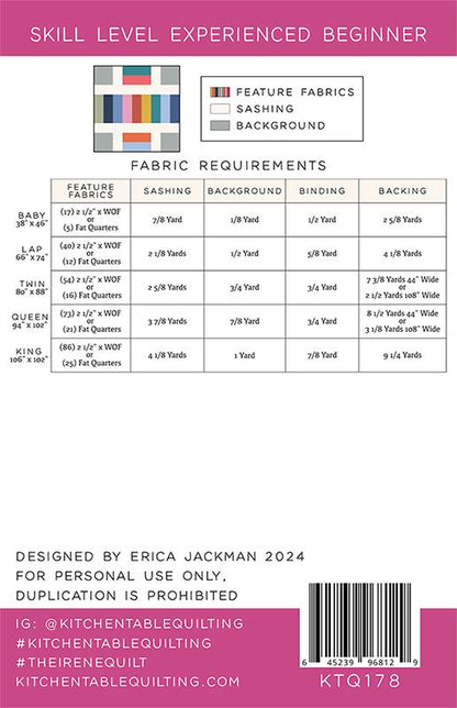 The Irene Quilt Quilt Pattern