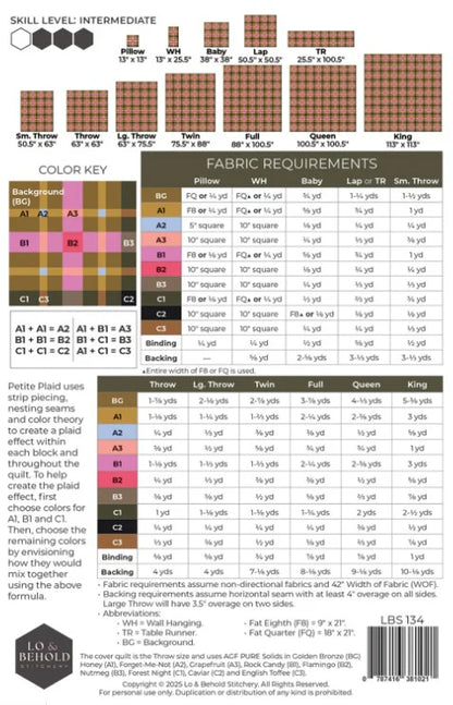 Petite Plaid Quilt Pattern