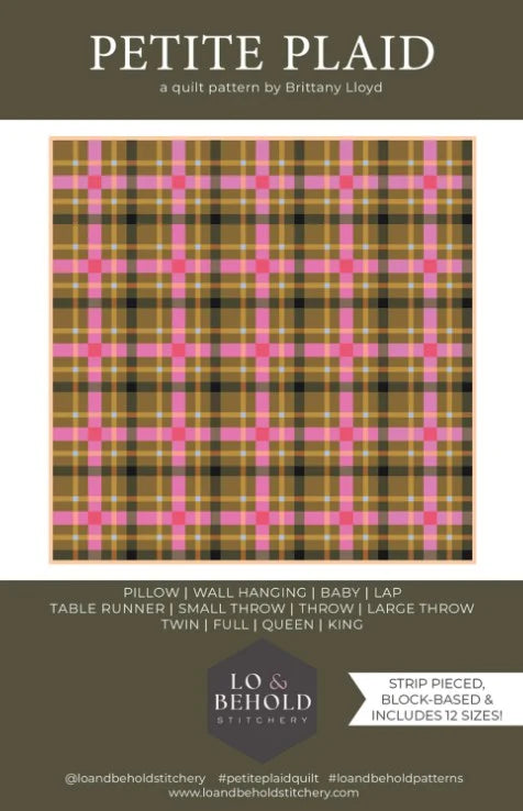 Petite Plaid Quilt Pattern