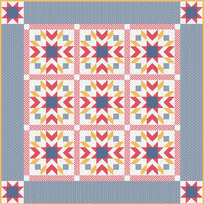 Bee in my Bonnet Gingham Star Quilt Pattern