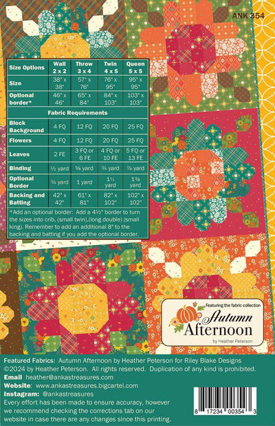 Heather Peterson Zinnia Seeds Quilt Pattern