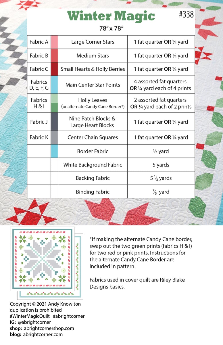 Winter Magic Quilt Pattern