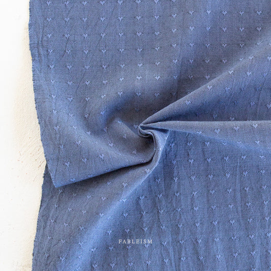 Dobby Hearts in Blueberry | Fat Quarter