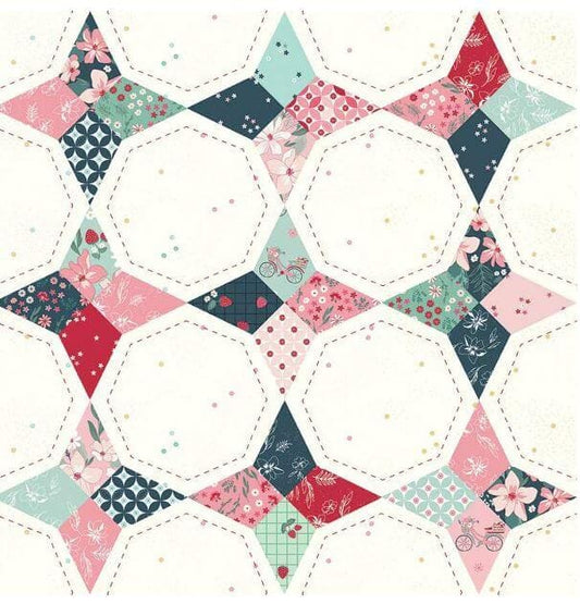 Berry Market Multi Star 108" Wide Yardage