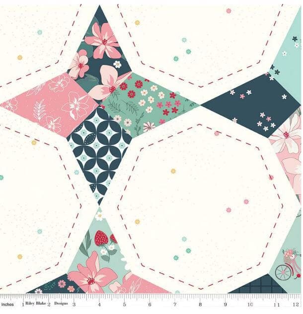 Berry Market Multi Star 108" Wide Yardage