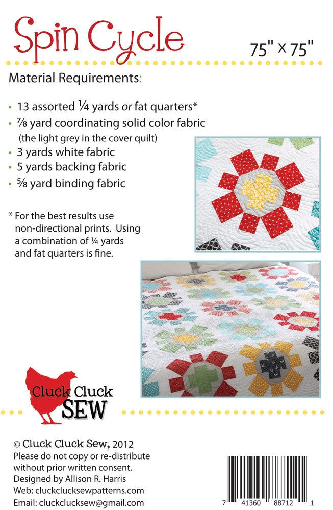 Spin Cycle Quilt Pattern
