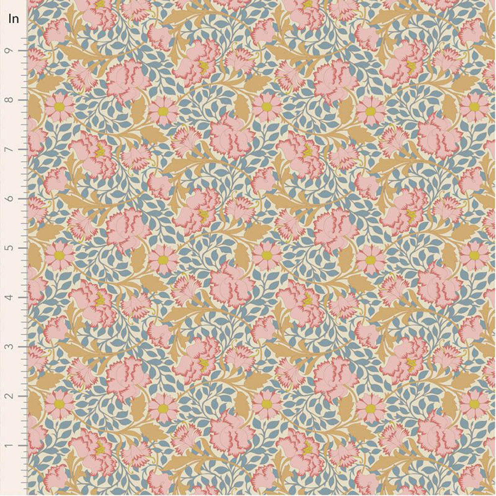 Tilda Songbird Flora Blue | Fat Quarter