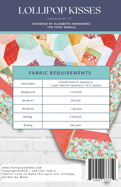 Lollipop Kisses Quilt Pattern