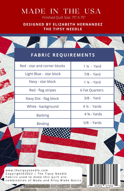 Made In The USA Quilt Pattern