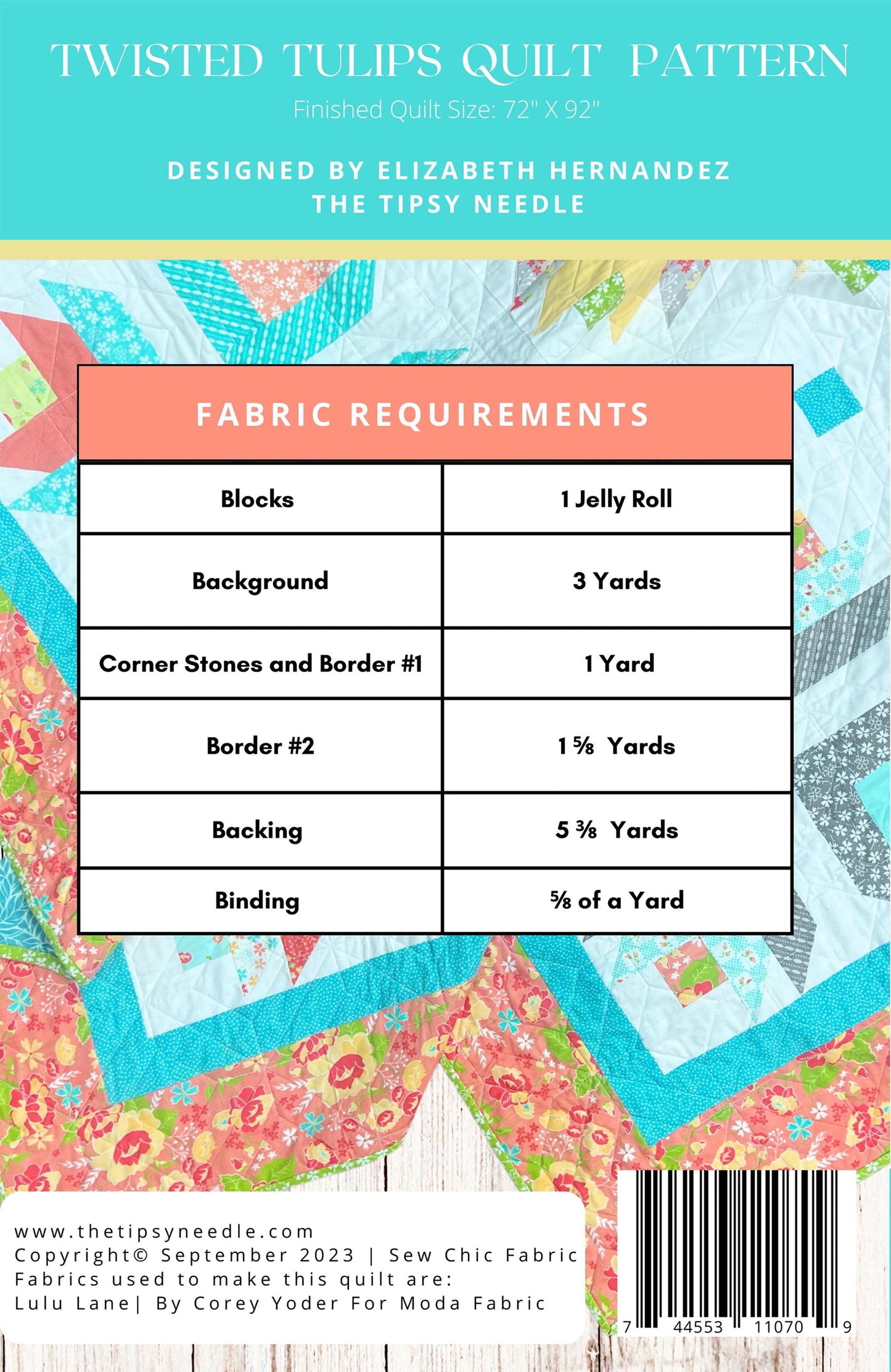 Twisted Tulips Quilt Pattern