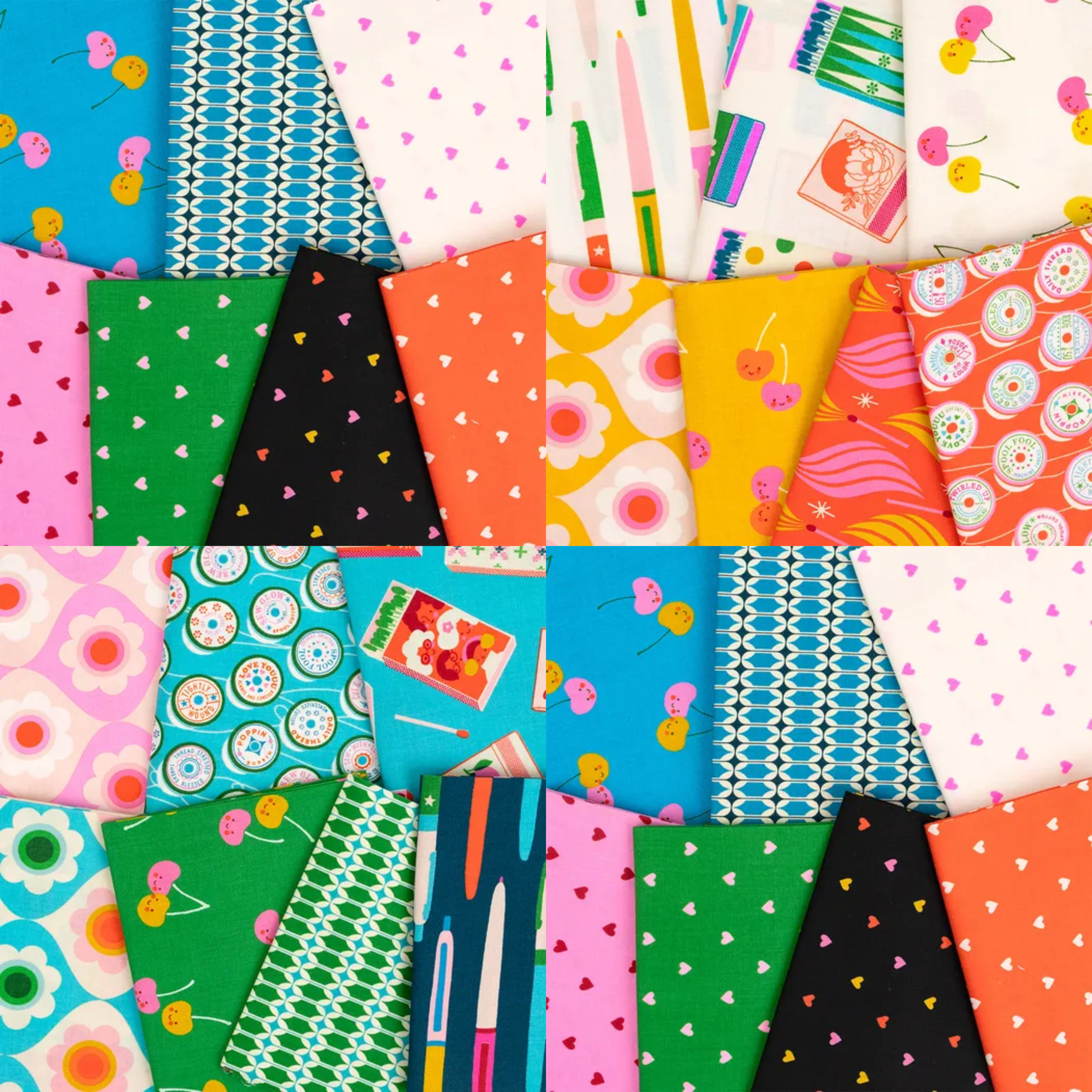 Trinketry | features playful, small‑scale prints perfect for quilts and sewing projects.