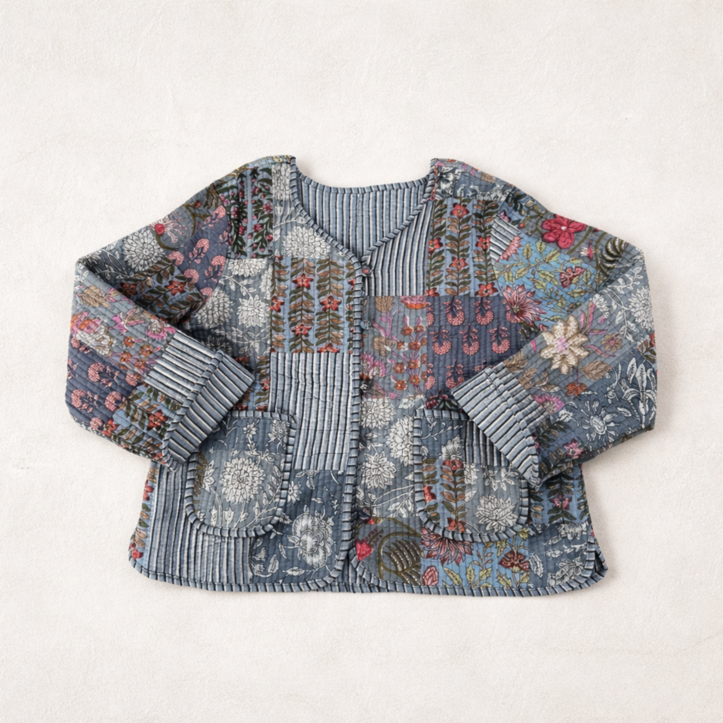 Block Print Quilted Jacket