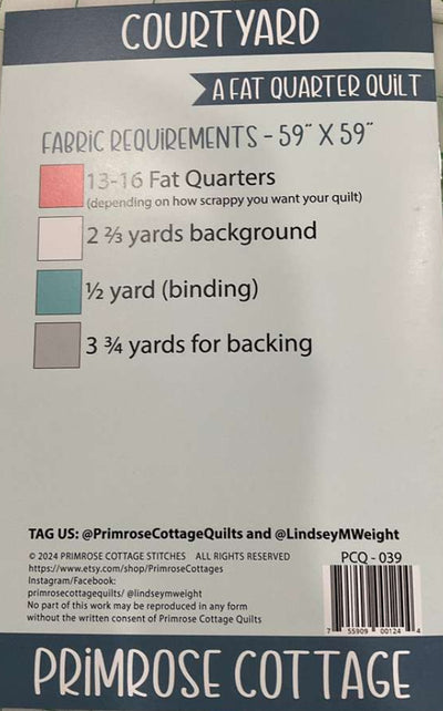 Peach Cobbler Courtyard Quilt Kit