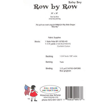 American Jane Row by Row Quilt Pattern