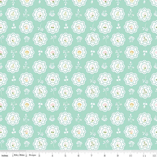 Doilies Aqua