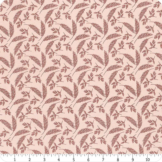 A Walk on the Prairie Wheat in Dusty Pink | Fat Quarter