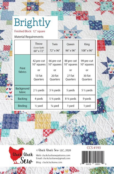 Brightly Quilt Pattern