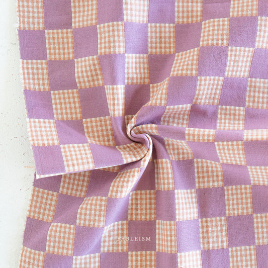 Checkmate Checkers in Amethyst- Fat Quarter
