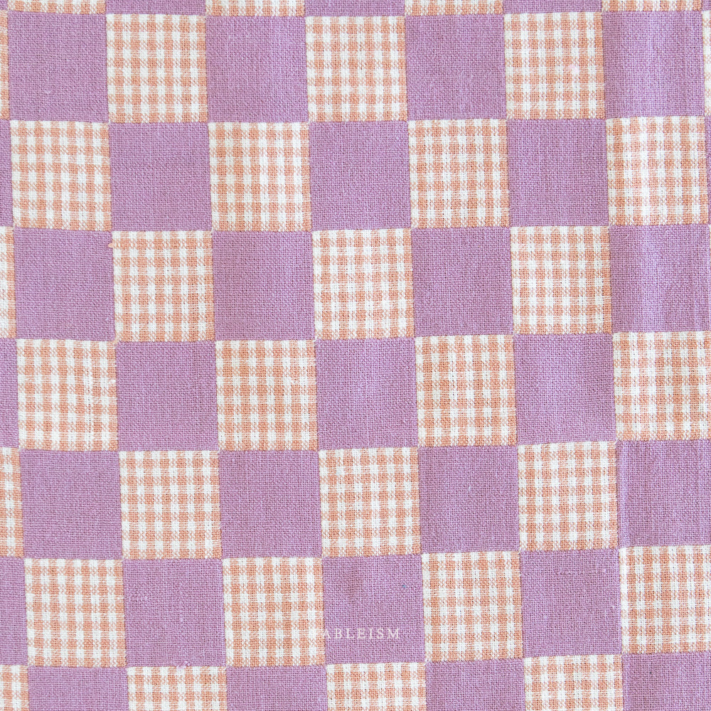 Checkmate Checkers in Amethyst- Fat Quarter