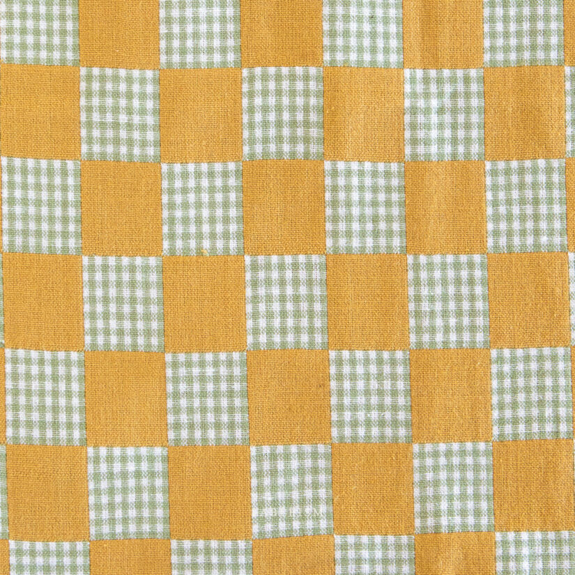 Checkmate Checkers in Citrine- Fat Quarter