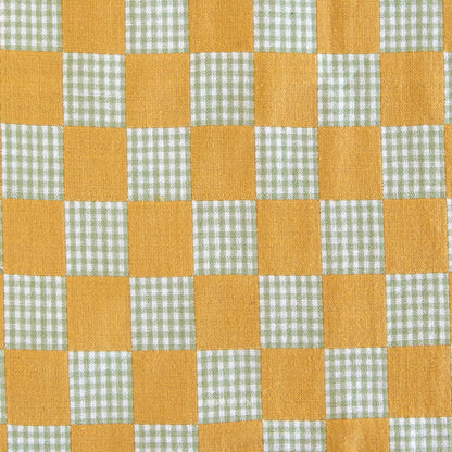 Checkmate Checkers in Citrine- Fat Quarter