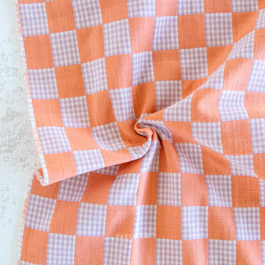Checkmate Checkers in Sunset- Fat Quarter