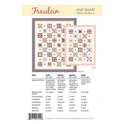Fraulein Quilt Pattern