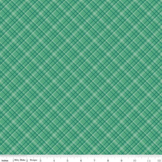 Berry & Sage Roses Plaid Alpine