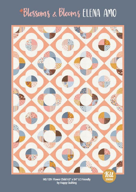 Blossoms and Blooms Flower Child Boxed Quilt Kit